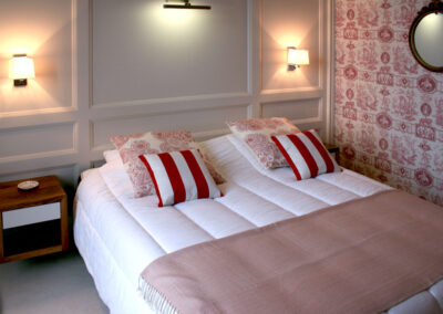 lit deux personnes chambre coquelicot